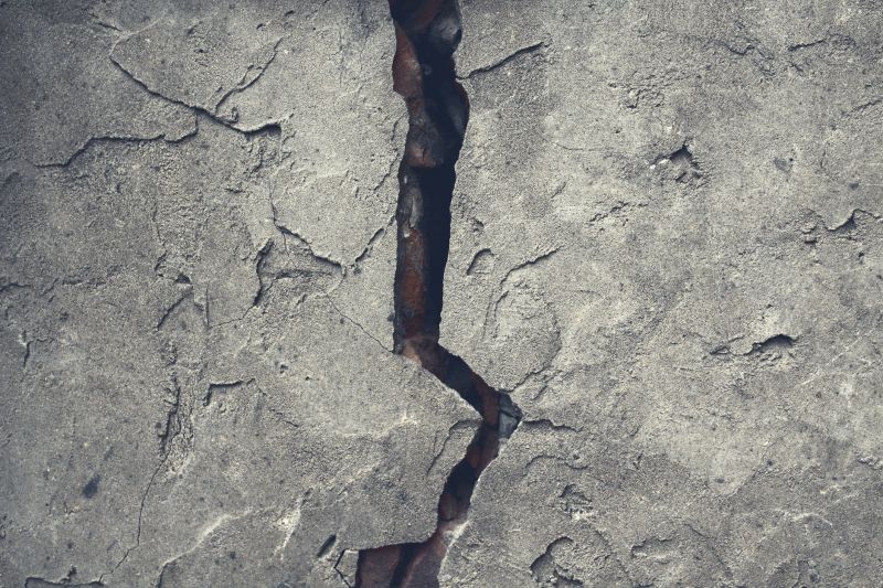 Cracked Concrete Wall